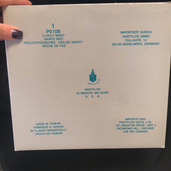 PartyLite O Holy Night Candle Holder Holiday Decor in Box - Picture 10 of 10